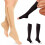 Grande liquidation ! Chaussettes de compression confortables à fermeture éclair, bas gainants à orteils ouverts, bas jusqu'aux genoux 5