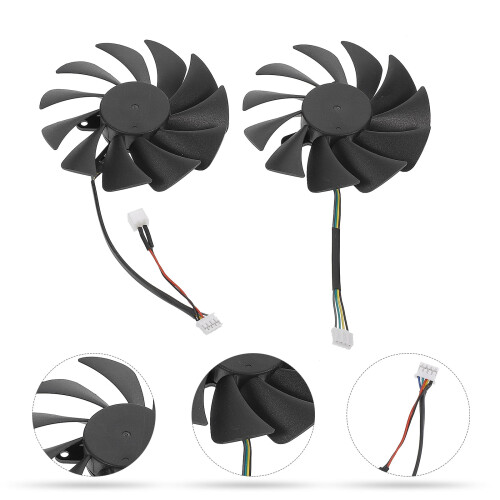 1 Pair Replacement GPU Cooler Compatible for PLA09215B12H GPU Cooling Fan 1