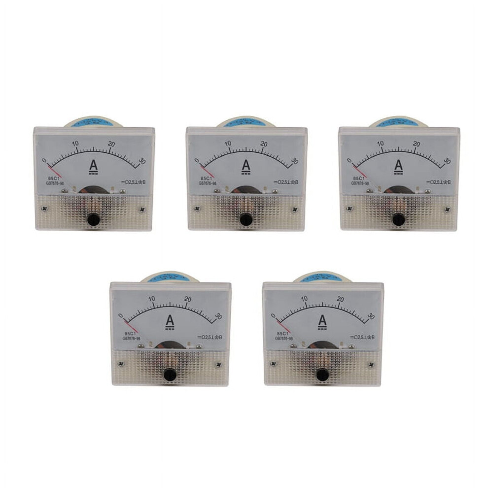5X 85C1-A Dc Analog Meter Panel Meter Gauge 30A Amp Gauge Current Mechanical Ammeters 9164030920200