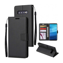 Kompatibel med Samsung Galaxy S10e pung-etui læderetui sort sort