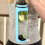 Glazen fles van 950 ml met waterindicator (blauw) 4