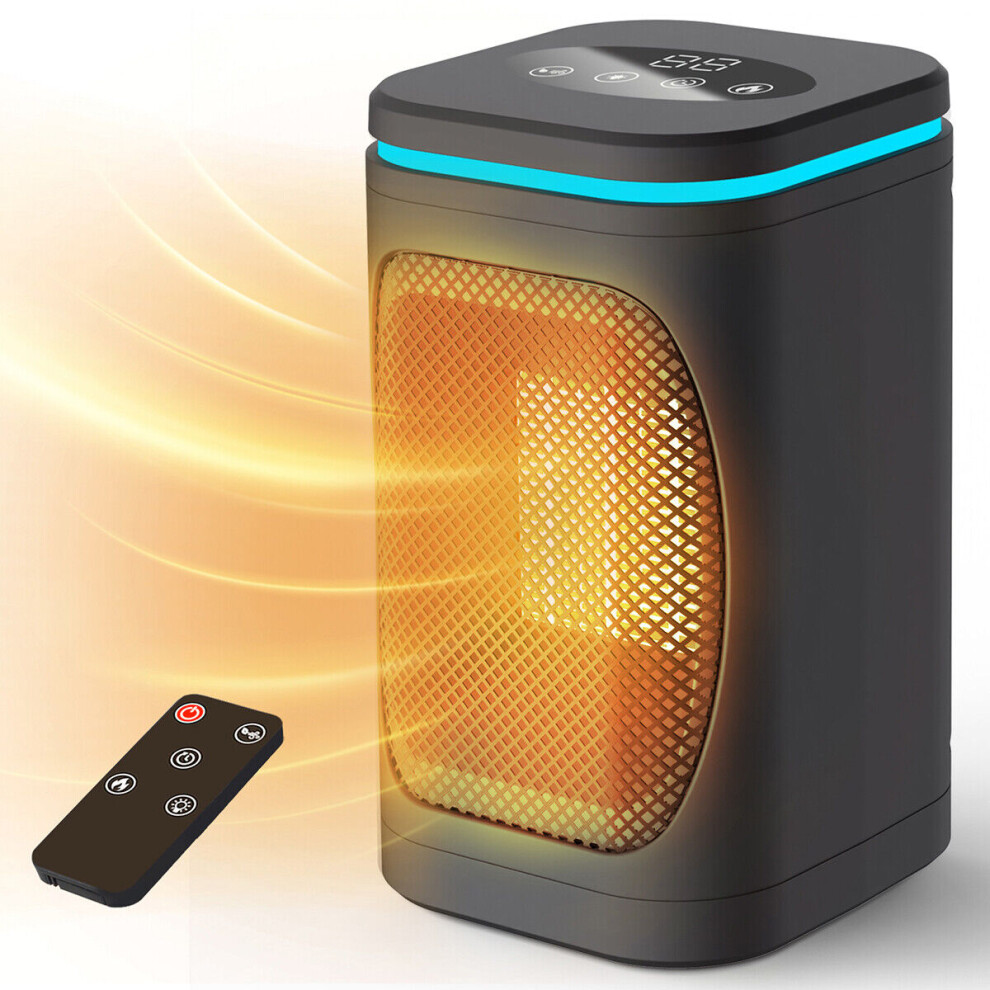 Space Heater 1000W Electric Ceramic Tower Heater With Remote/Night Light/Timer 9164030921092
