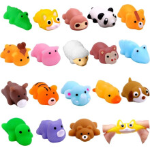18 stuks Mochi Squishy Toys - Mini Jungle Animal Squishies - Zachte knijpspeeltjes om mee te friemelen - Kawaii Stressverlichting - Vulling voor