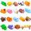 18 τεμάχια παιχνίδια Mochi Squishy - Μίνι παιχνίδια Squishy με ζώα της ζούγκλας - Παιχνίδια 1