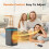 Space Heater 1000W Electric Ceramic Tower Heater with Remote/Night Light/Timer 6
