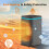 Space Heater 1000W Electric Ceramic Tower Heater with Remote/Night Light/Timer 2