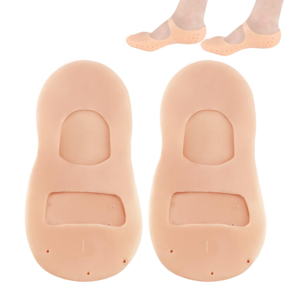 Moisturising Gel Socks for Dry Cracked Feet with Deep Hydration and Anti Crack Protection Large