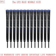 13Pcs CP2 Wrap Golf Club Grip Tacky Feel Blue Midsize Rubber 60R Brand New