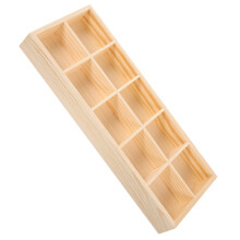 Scatola in legno per bustine di tè, piattino porta zucchero, organizer per sacchetti da riporre nell'armadio.