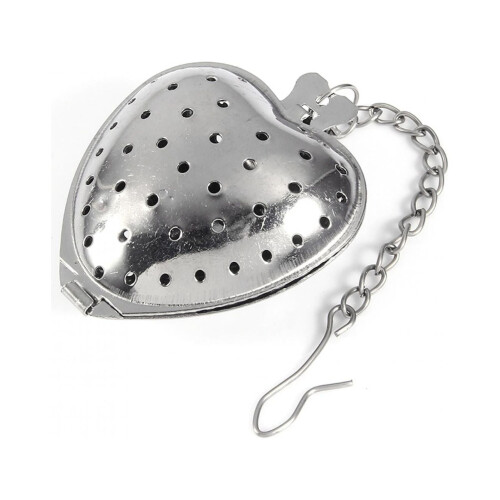 Fyearfly tesi, løs teinfuser i rustfrit stål, bladsi, diffuser, urtekrydderi, kærlighedshjertekæde 1