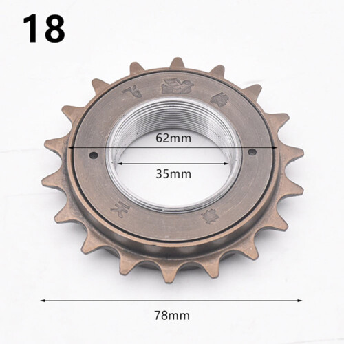 16/18/20T35Mm1/2\" X1/8\" Γρανάζι ποδηλάτου με ελεύθερη περιστροφή μονής ταχύτητας 1