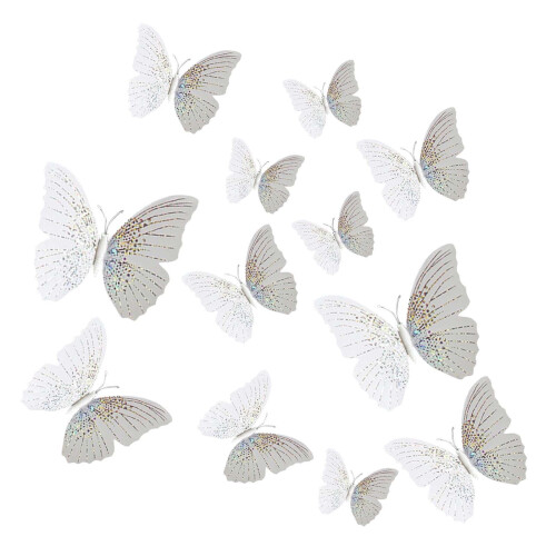 Winysin12pcs3D DIY πεταλούδα PVC Art Decal διακόσμηση σπιτιού αυτοκόλλητα τοιχογραφίας 1