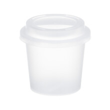 Caixa organizadora de ovos de beleza em formato de copo Happydeer, portátil e antimofo, ideal para esponjas de maquiagem.