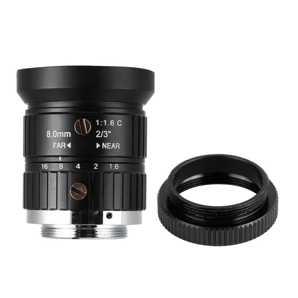 Eatbuy C Mount Cw-Fm0816-5Mp Manual Iris Design Cctv Lens, For Most Security Camera Models Light 9164030207325