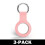Capa de silicone Airtag compatível com Apple, com chaveiro rosa (pacote com 5) 5