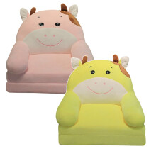 Plüschiger, faltbarer Kindersofabezug, passend für Sessel mit Rückenlehne, niedliches Cartoon-Schlafsofa für Wohn- und Schlafzimmer, 2-teilig