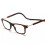 Intelligente Lesebrille mit MAGNET Braun +2 3