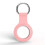 Capa de silicone Airtag compatível com Apple, com chaveiro rosa (pacote com 5) 2
