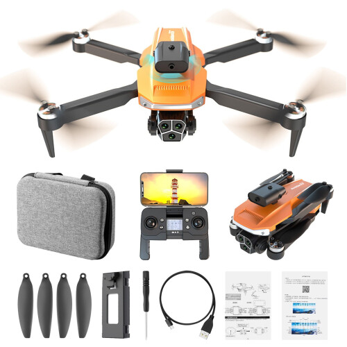 Drones RnemiTe-amo για παιδιά, Κιτ Drone FPV χωρίς ψήκτρες με 3 κάμερες, Αντίσταση στον άνεμο, 1