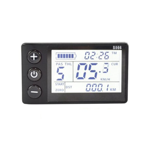 S866 Οθόνη LCD ηλεκτρικού ποδηλάτου, οθόνη ηλεκτρικού σκούτερ, πίνακας ελέγχου 1