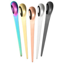 5-teiliges Set Gewürzlöffel aus Edelstahl, Kaffeelöffel, Rührlöffel, Kuchenlöffel, multifunktional, dekorativ, für Kinder