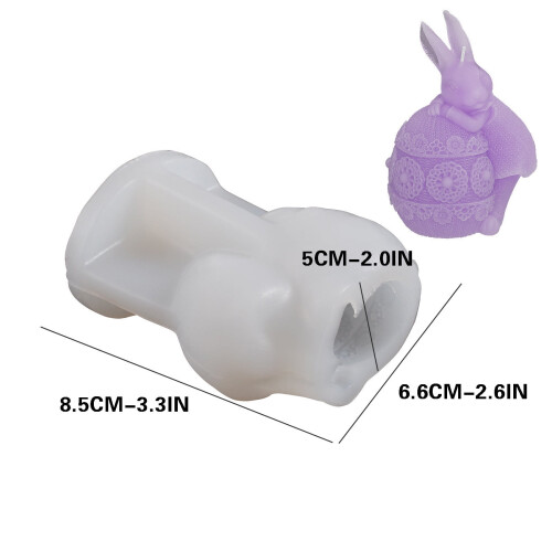 Καλούπι Ρητίνης Herrnalise Rabbit, 3D Καλούπι Σιλικόνης για Κεριά, Αυγά, Χειροτεχνίες -