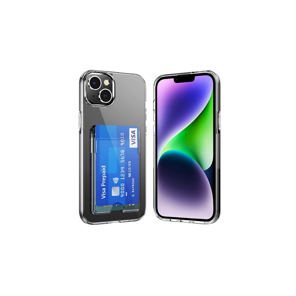 Compatible With Iphone 15 Case Hybrid With Card Slot Transparent 9464372789993