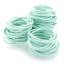 Haargummis, professionelle Haargummis – 100er-Packung Aqua