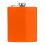 Orange 7oz Stainless Steel Hip Flask 1