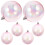 6 Stück Weihnachtskugeln, schillernde Kugelornamente, Weihnachtsbaumschmuck 3