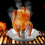 Chicken Roaster Rack Home BBQ Roasting Holder Grilled Chicken Pan (Silver) 2
