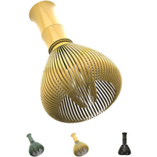 Fuip Matcha Silicone, Fuip Matcha Roisín, Fuip Matcha Roisín Scuab Chasen Grád Bia le haghaidh Tae Glas Matcha le Sealbhóir Fuip (Buí)
