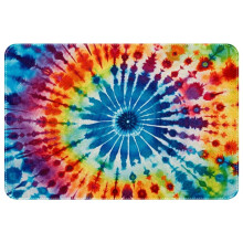 Batik-Polyester-Badematten, rutschfest, maschinenwaschbar, Büromatten, Fußmatten