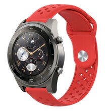 Correa de silicona de 22 mm compatible con Huawei Watch2Pro - Rojo