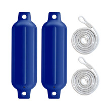 Tnarru Lot de 2 pare-battages gonflables anti-collision pour bateaux à moteur et pontons, cordes de 6 mm x 1,5 m, faciles à installer. Couleur :