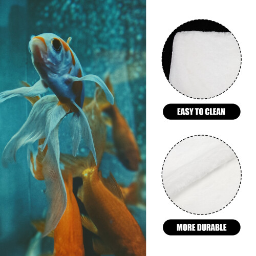 White Polyester Aquarium Blanket Foam Filter Tank Filtering Cushion 2