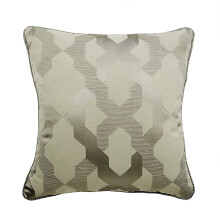 Grey Silver 20x20 Pillow Cover, 50x50 cm Trellis Jacquard Weave, Fabric Couch Pillow Case