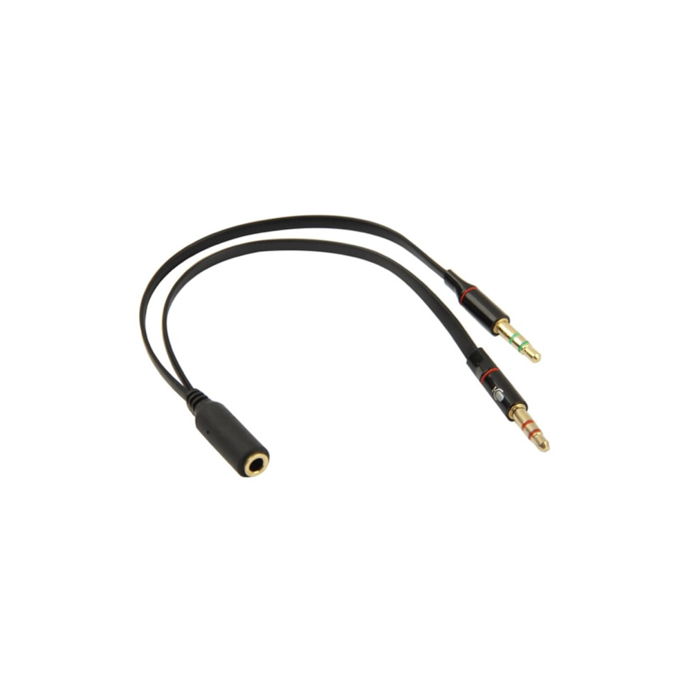 3.5Mm Adapter Microphone & Headphones - Splitter Black 9464372793204