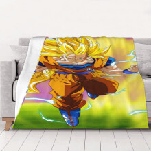 Dragon Ball fleece deken, superzacht en knus, geschikt voor mannen, vrouwen, ouderen en kinderen. Kenmerken: superzacht, 102 x 76 cm.