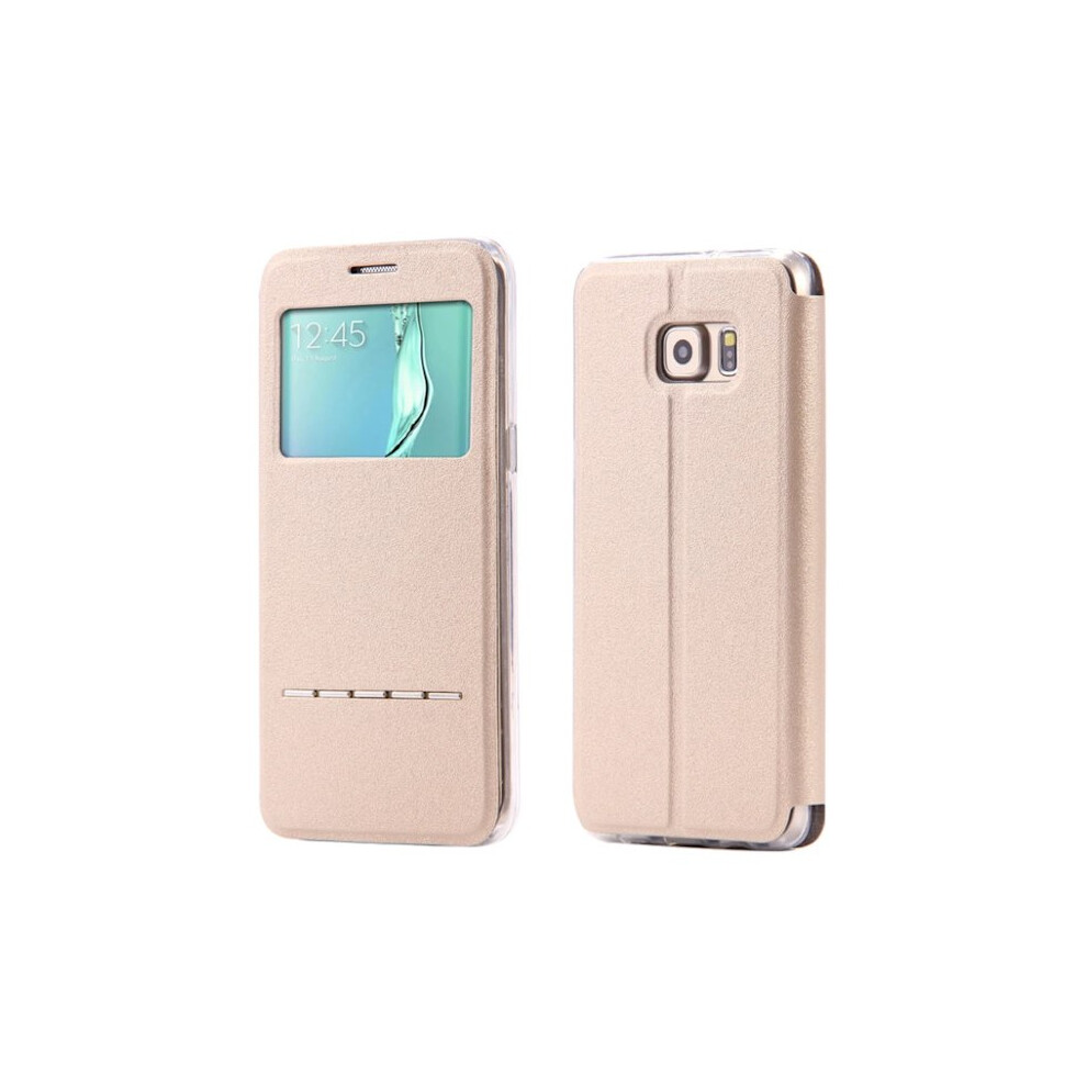 Smart Case With Answer Function - Compatible With Samsung Galaxy J7 (Model 2017) Gold 9464372794102