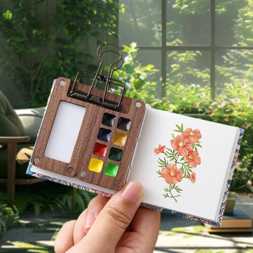 Σετ ταξιδιού ακουαρέλας Pocket Artist, 2024. Νέο κιτ μίνι παλέτας χρωμάτων, αναβάθμιση σετ 2