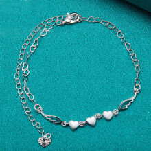 Armbånd Lille Kæde Sølvsmykker Damesmykker Ledarmbånd Valentinsdag Fødselsdagssmykker Gave 20cm