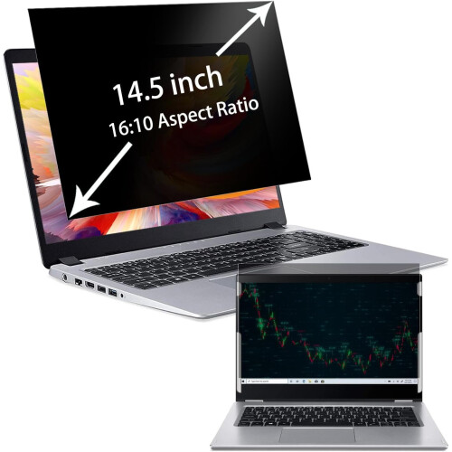 Φίλτρο οθόνης απορρήτου 14,5" για HP, συμβατό με Dell, Acer, Samsung, Asus, ThinkPad, 16:10, κατά του