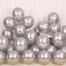 Glanzende zilveren heliumballonnen van latex voor feestjes, geschikt voor vrouwen, mannen, jongens en meisjes, voor verjaardagen, bruiloften,