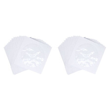 CD DVD Sleeves, DVD CD Media Paper Envelop Sleeves Holder with Clear Window Close Flap White, Pack of 200
