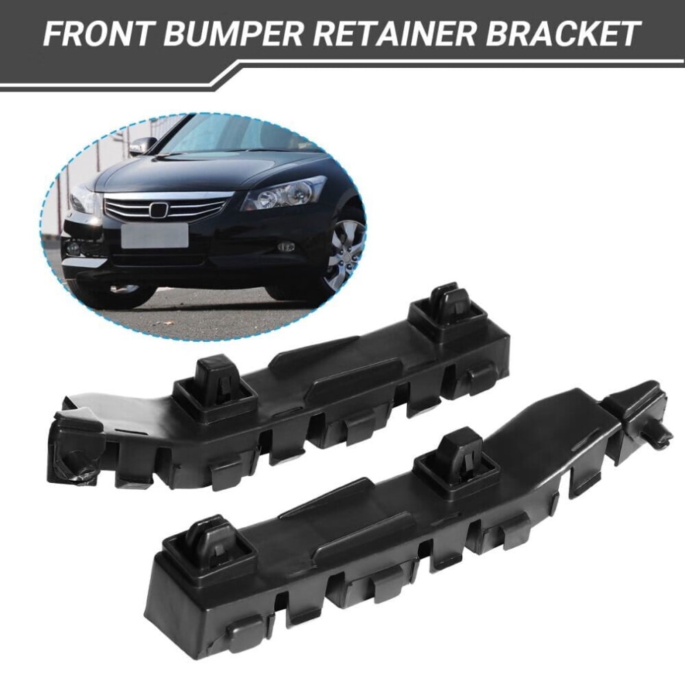 Zxmt 2Pcs Front Bumper Retainer Bracket Supports Fit For 2008-2012 Honda Accord Sedan 9464372870462