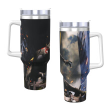 SpiderMan 40oz H2.0 Edelstahl-Vakuumisolierter Becher mit Deckel und Strohhalm für Wasser, Eistee, Kaffee oder Smoothies