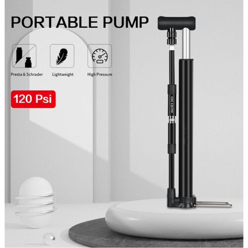 Kayannuo Mini Bike Pump, Φορητή Αντλία Ελαστικών Ποδηλάτου Συμβατή με Ποδήλατα Δρόμου &