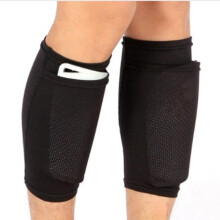 Janrevotw 1 Pair Leggings with Calf Pockets, Compression Support for Football, Compatible with Leg Pads, Breathable for All Athletes