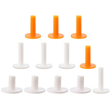 Golf Balls Holder Rack Tee Indoor Golfs Tees Driving Range Accessory Major Rubber 12 Pcs